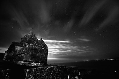 Night at Sevan monastery