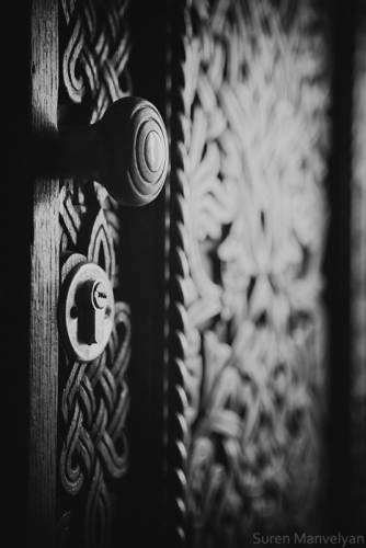 Old Armenian decorative door