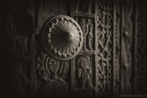 Old Armenian church door