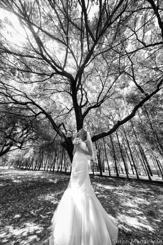 Bride in the garden